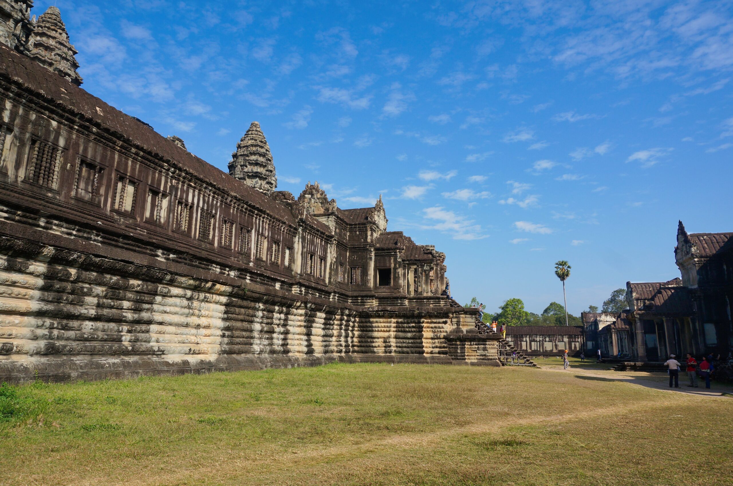 Angkor Wat under a deep blue sky, Siem Reap, Cambodia