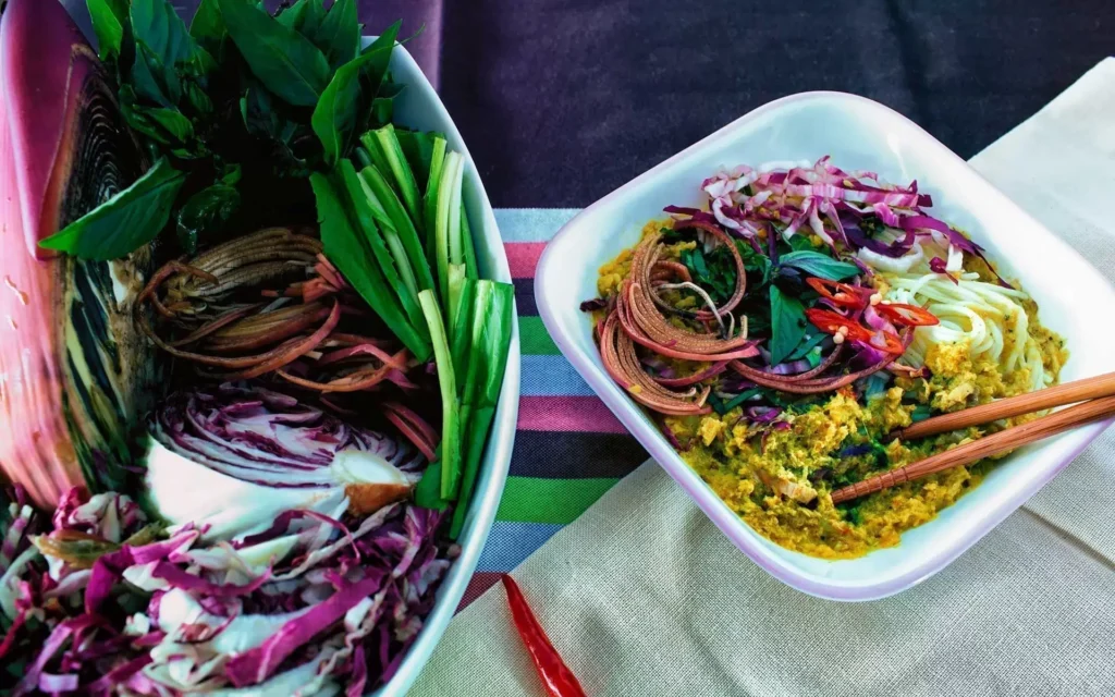 Num Banh Chok, Cambodian dish