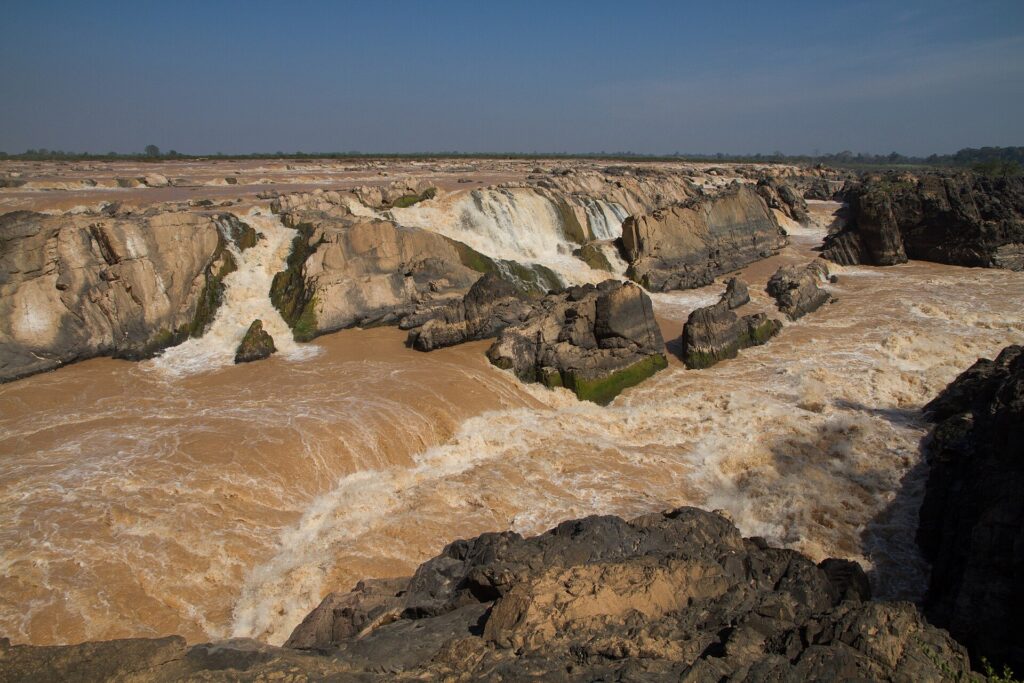 Sopheakmit falls on the Mekong, Stung Treng, Cambodia