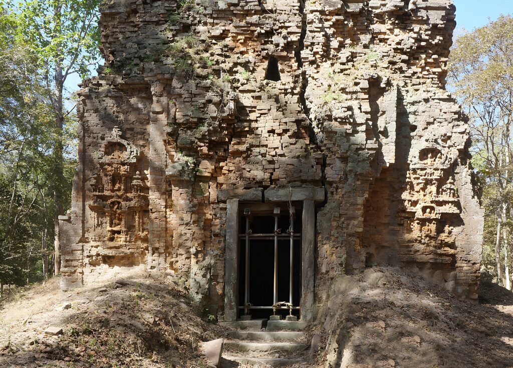 Brick temple at Sambor Prei Kuk, Kampong Thom, Cambodia