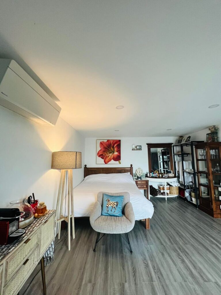 Interior of the Frangipani Container House, Sea River Lodge