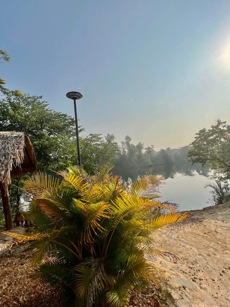 Morning on the river at Sea River Lodge, Srae Ambel